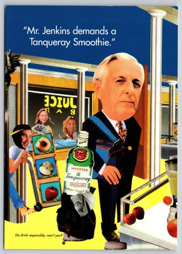 Postcard tanqueray gin - tanqueray,